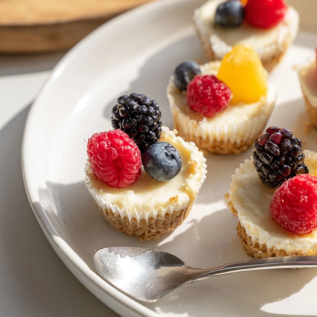 Cremige Quark Cheesecake Bites ideal für Partys oder als köstlicher Snack.