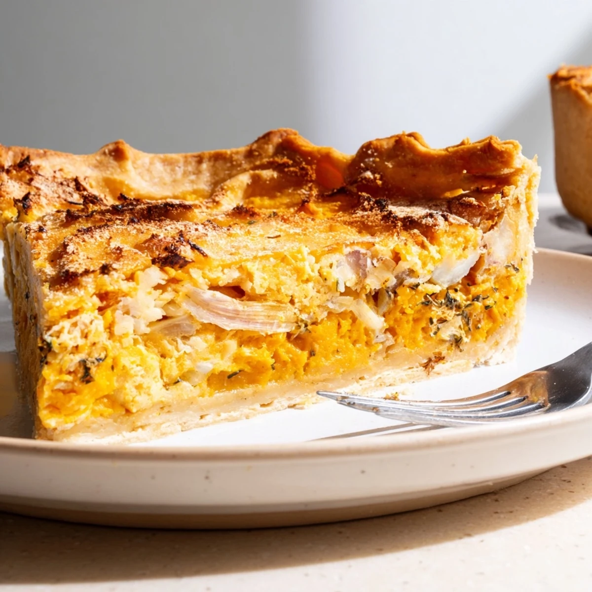 Savory Pumpkin Cheese Tart