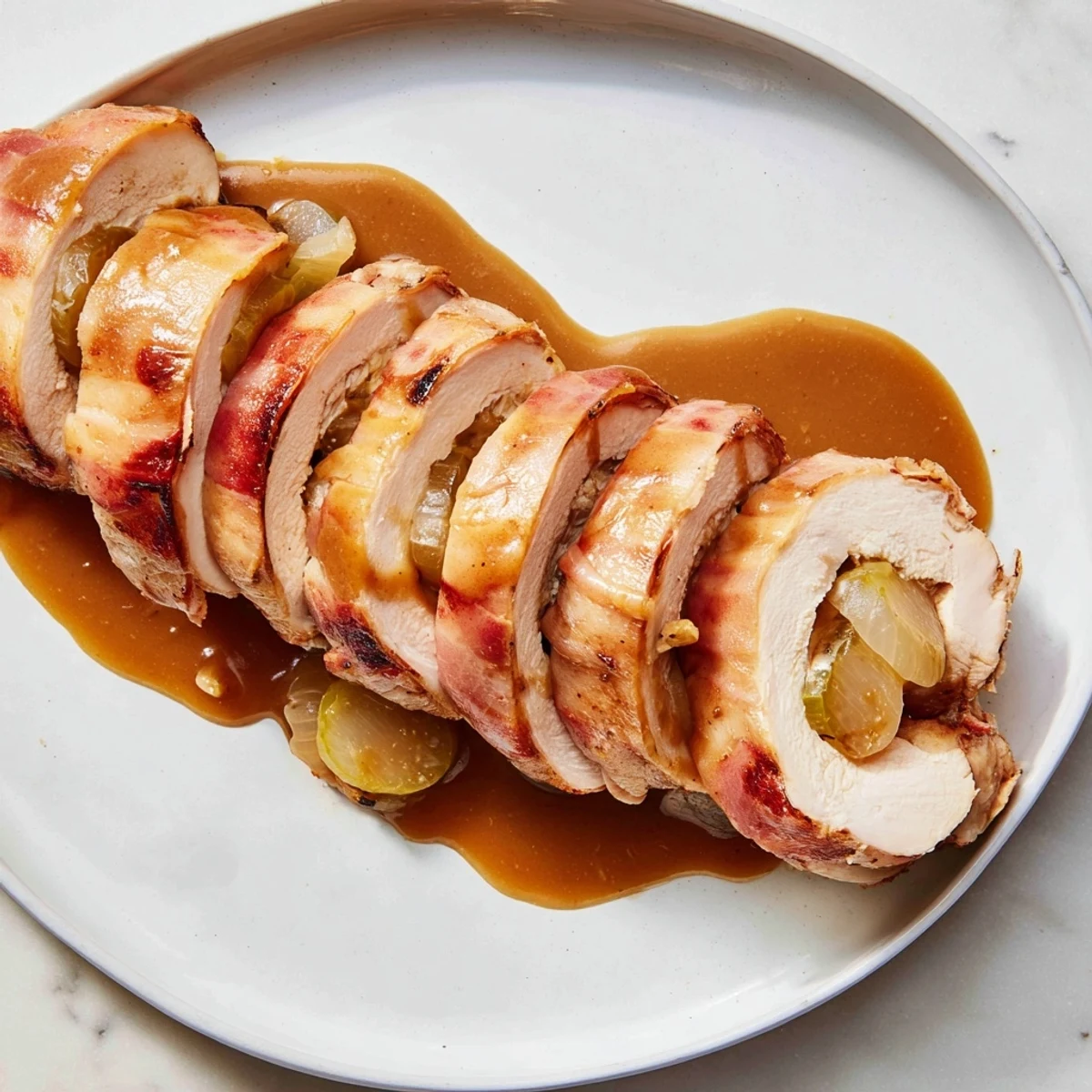 Schnelle Hühnchen Rouladen Rollen