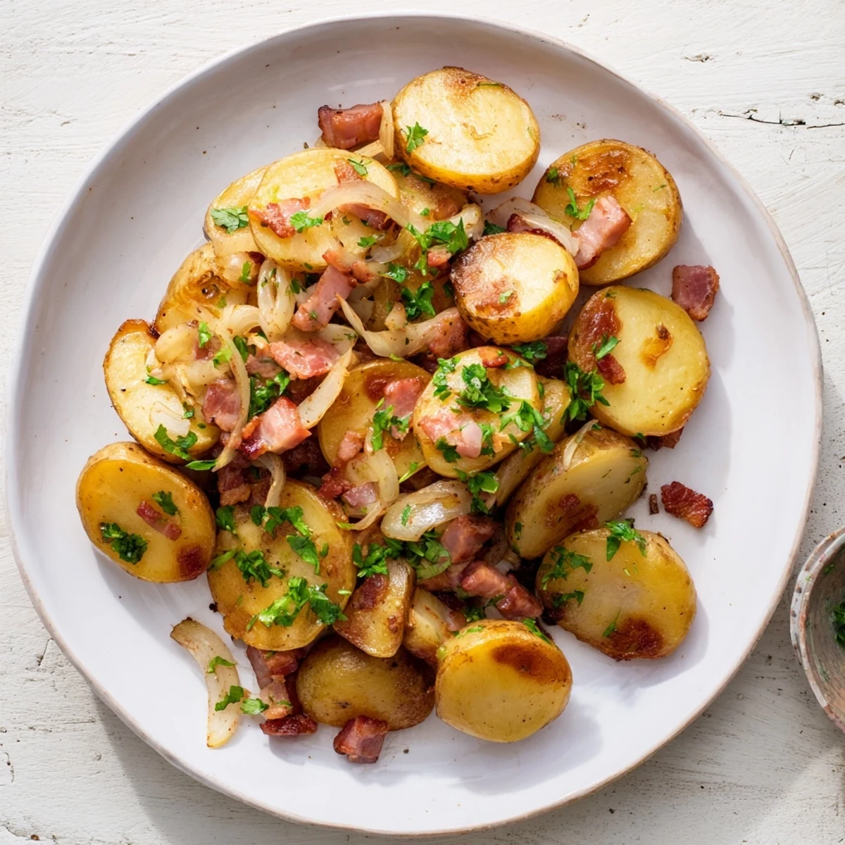 Knusprige Bratkartoffeln Speck