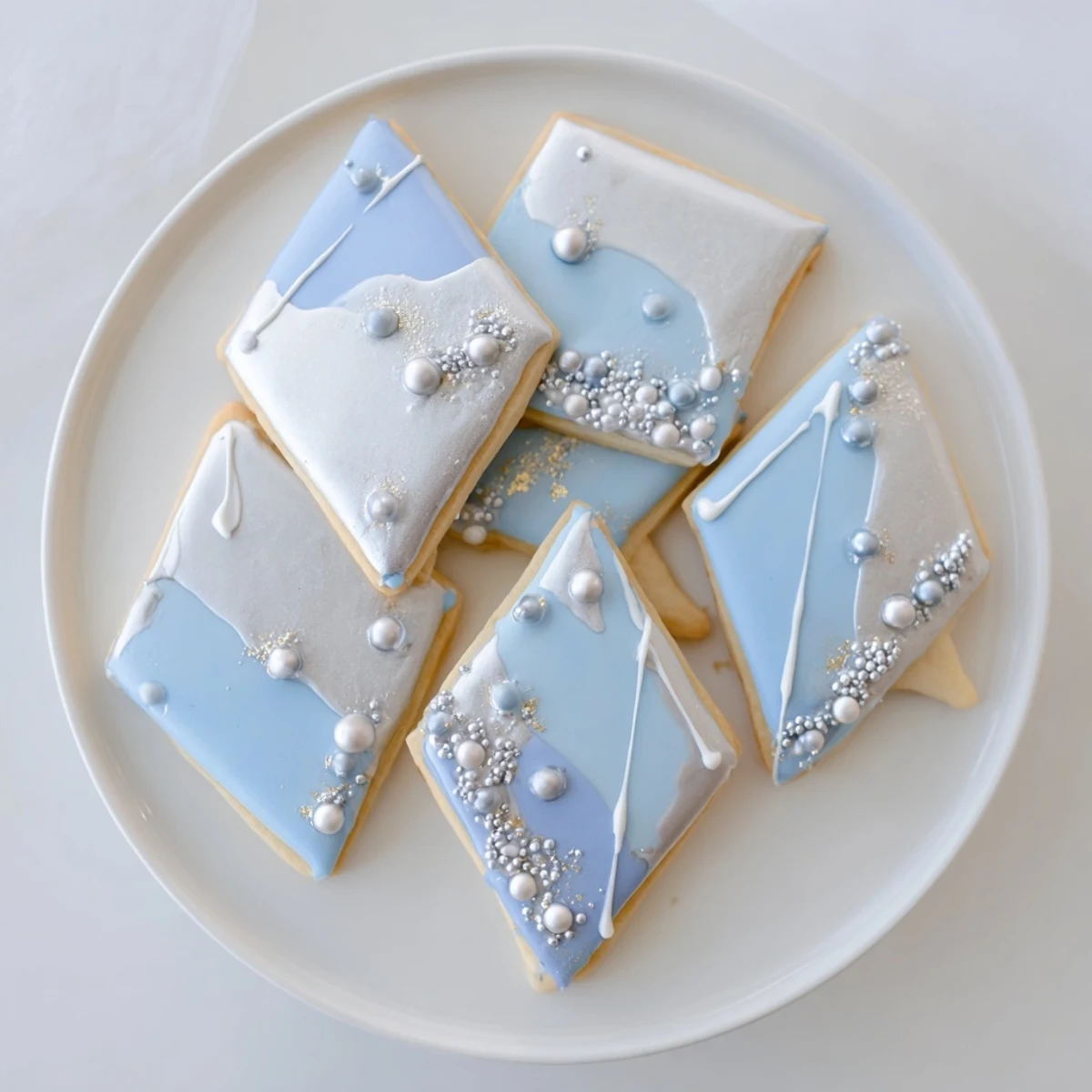 Celebrate with this gourmet Engagement Ring Diamond Dessert Tray, showcasing shimmering, edible gems.