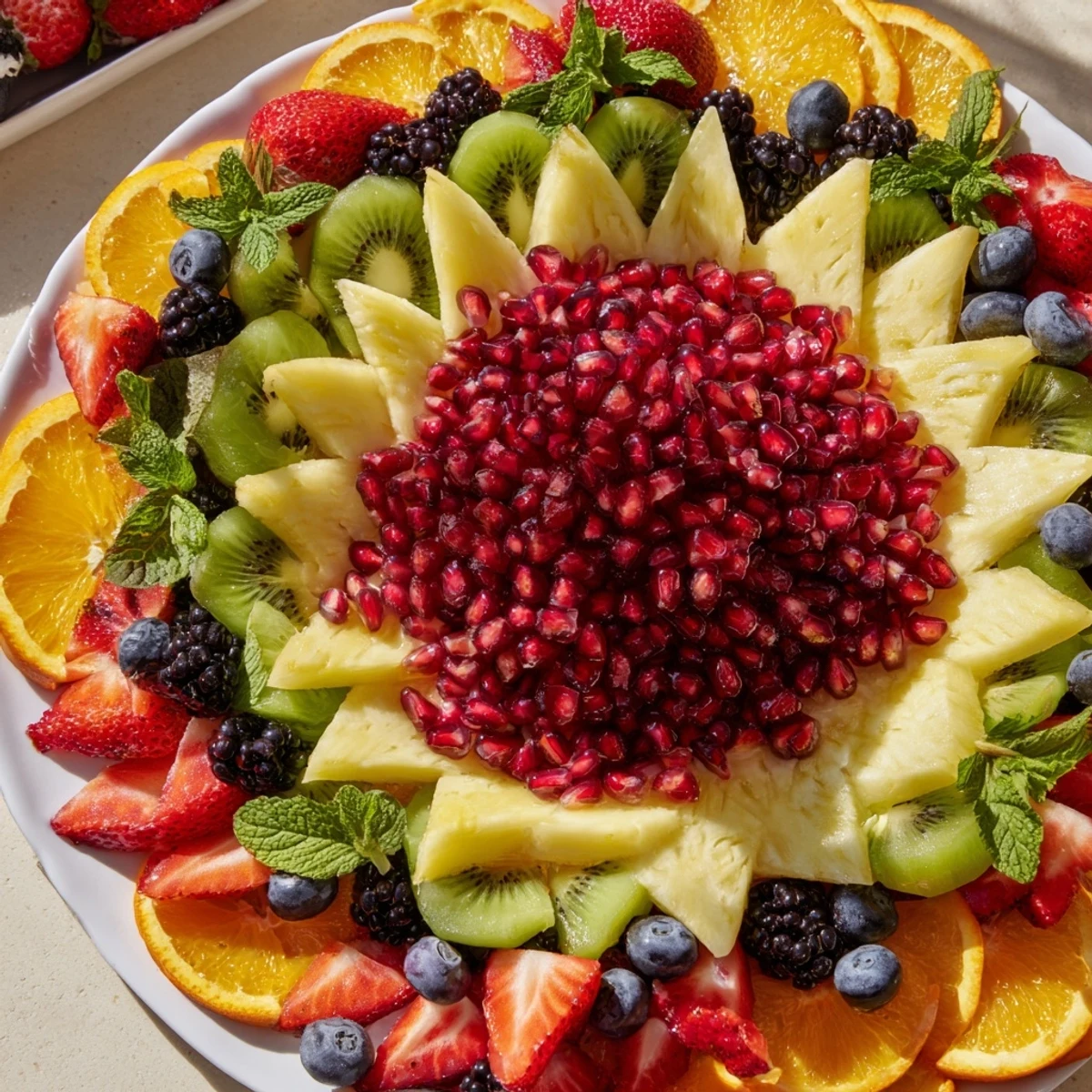 Granatapfel Starburst Platte