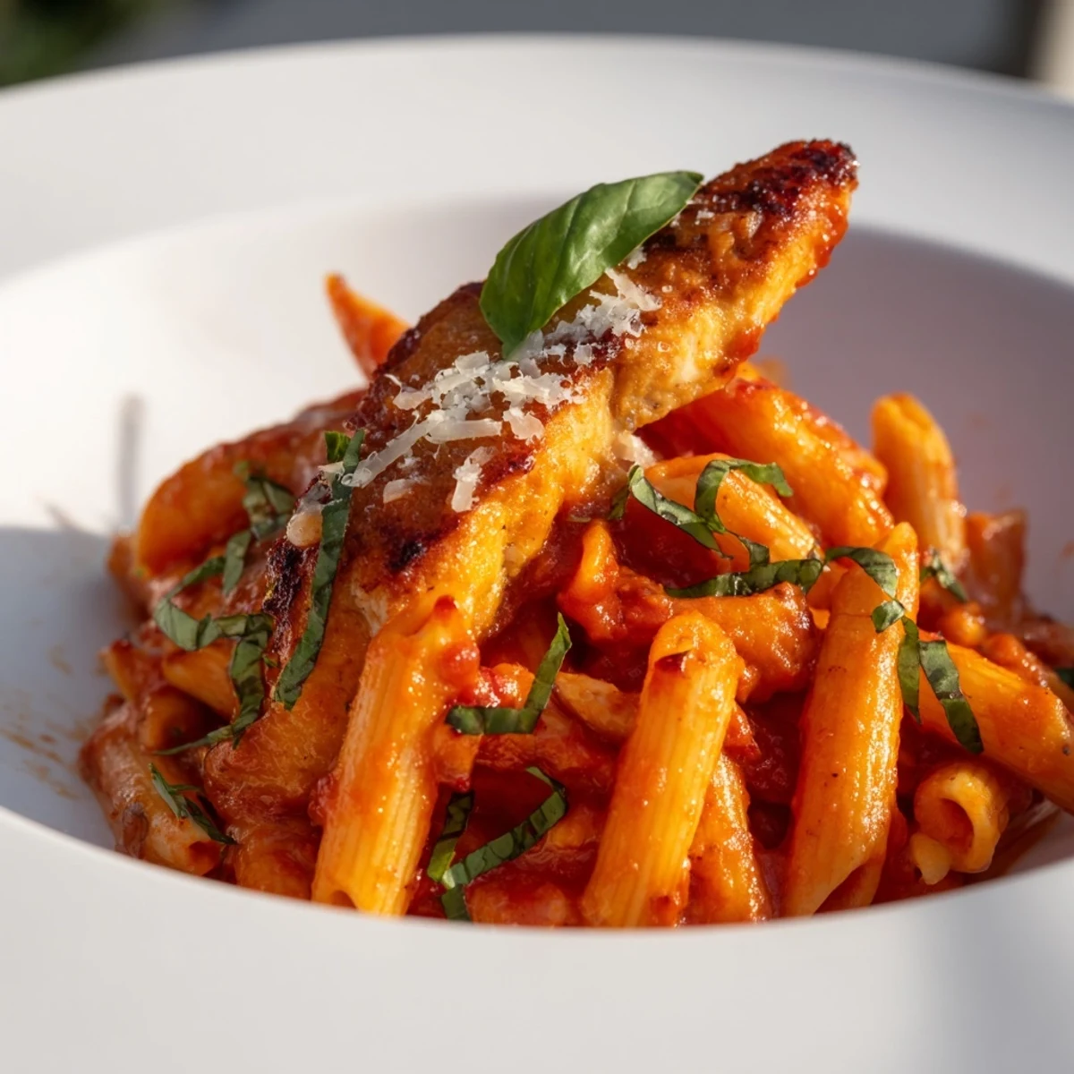 Spicy Tomato Chicken Pasta