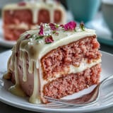 Brautparty Rosé Velvet Kuchen