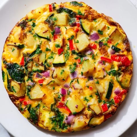 Kartoffel und Gemüse Frittata