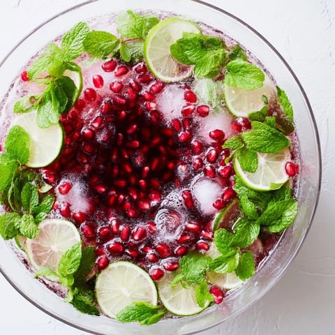 Granatapfel Minze Festlich Getränk