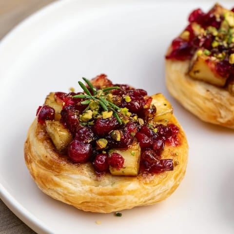 Cranberry Brie Bites Wreath