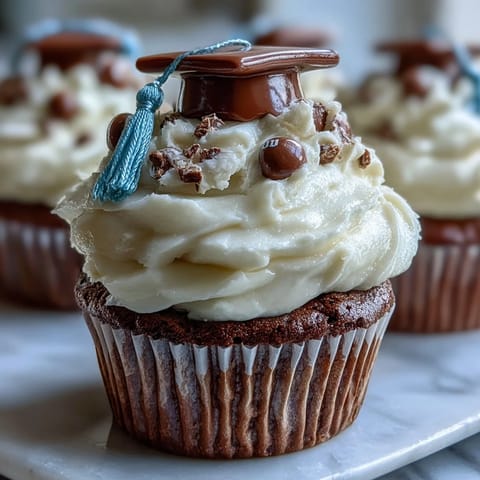 Graduation Cupcakes mit Caps