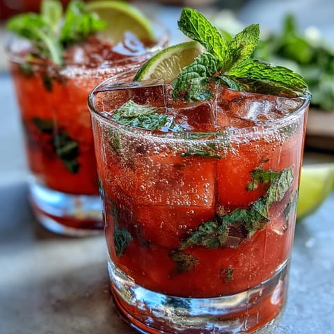 Watermelon Mint Vodka Spritz