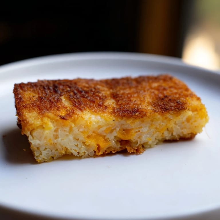 A close-up view of crispy, homemade Secret 4-Ingredient Mashed Potato Cakes served on a plate.
