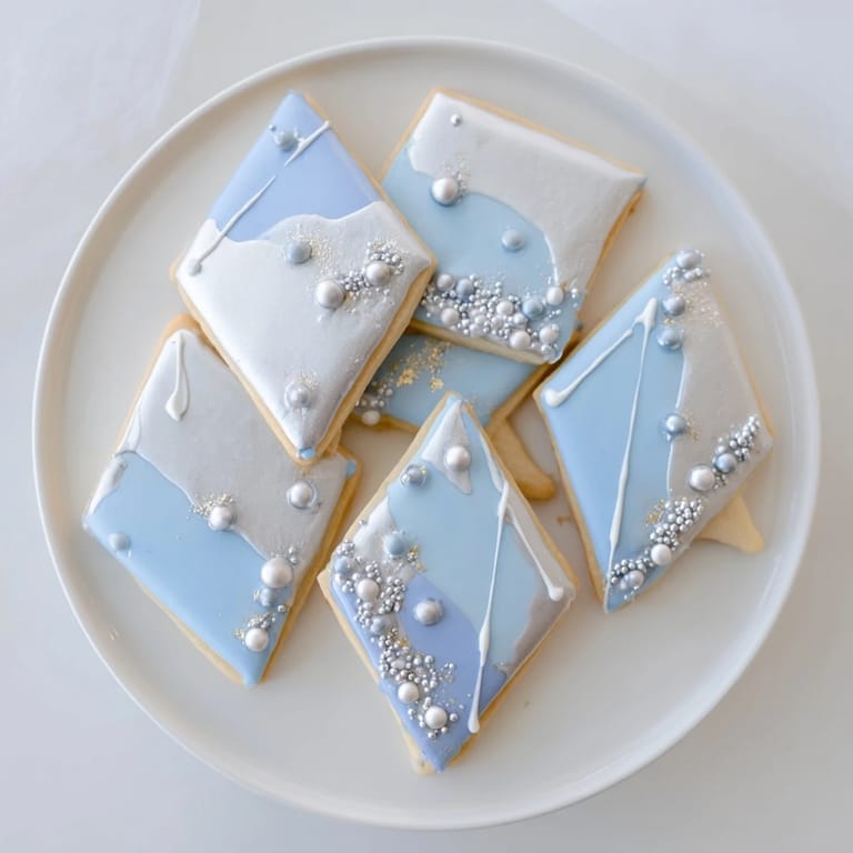 Celebrate with this gourmet Engagement Ring Diamond Dessert Tray, showcasing shimmering, edible gems.