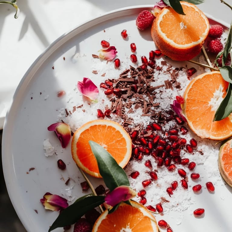 Vibrant Baisers de Minuit garnishes: fresh berries atop mint skewers, ready for a midnight cocktail.