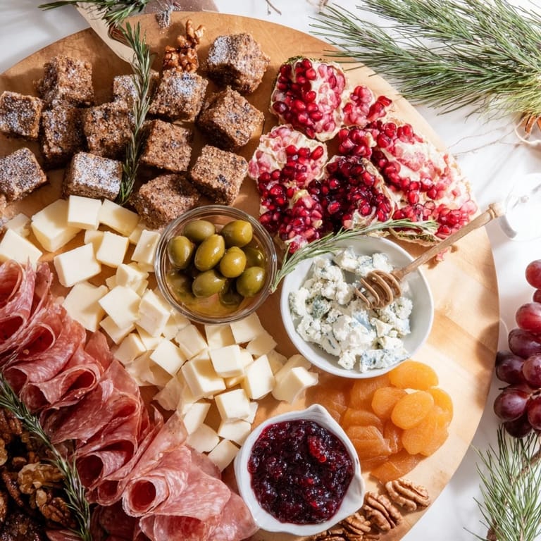 Prepare a beautiful Winter Forest Meat and Cheese Charcuterie Scene for your next holiday gathering, serving now!