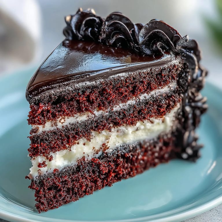 Sliced Betty Boop Cake reveals velvety red layers and smooth cream cheese buttercream, displayed on a wooden board.