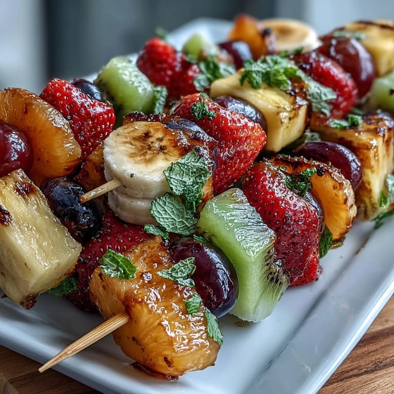 Frische Obst-Spieße, knackige Gemüse-Sticks und Joghurt-Dip in einem bunten Bento  